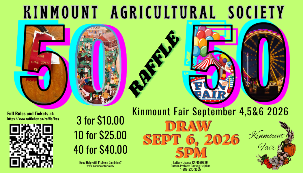Kinmount Fairgrounds Kinmount Fair – September 4, 5, and 6, 2026
